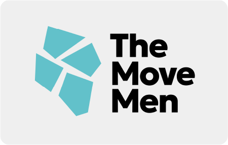 Logo de the move men creado por Birdcom